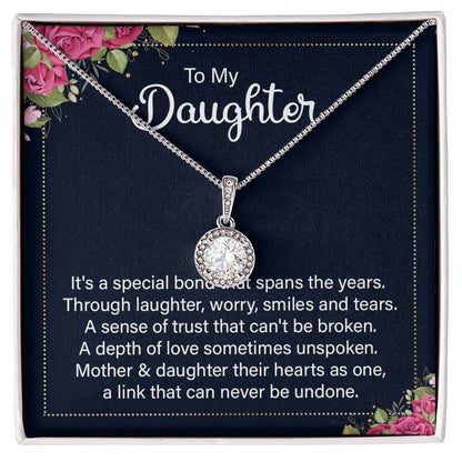 To My Daughter Necklace – Top Gift for Daughter Birthday Graduation – Eternal Hope Necklace