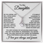 To My Daughter Necklace – Gift for Daughter’s Birthday and Graduation – Alluring Beauty Necklace