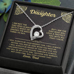 To My Daughter Necklace - I will always be your biggest fan - Gift for Daughter from Dad - Forever Love Necklace