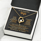 Thoughtful Gift for Wife - Emotional Jewelry from Husband for Anniversary, Birthday, Valentine’s Day & Holidays - Forever Love Necklace