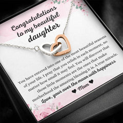 Pregnancy Gift For Daughter, Sentimental Necklace Jewelry, Loving Present From Parents, Encouraging Keepsake For Mom-To-Be
