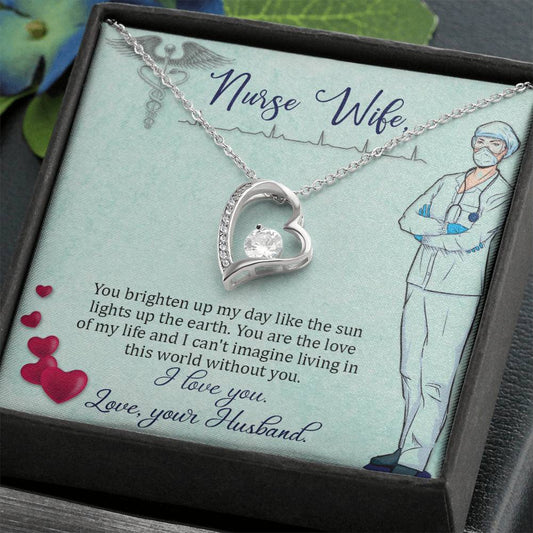 To my nurse Wife Gift from Husband - Forever Love Necklace