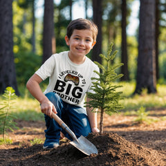 Promoted To Big Brother-White Teen Brother Tee