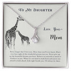 To My Daughter Necklace – Mom’s Choice for Daughter Birthday Graduation – Alluring Beauty Necklace