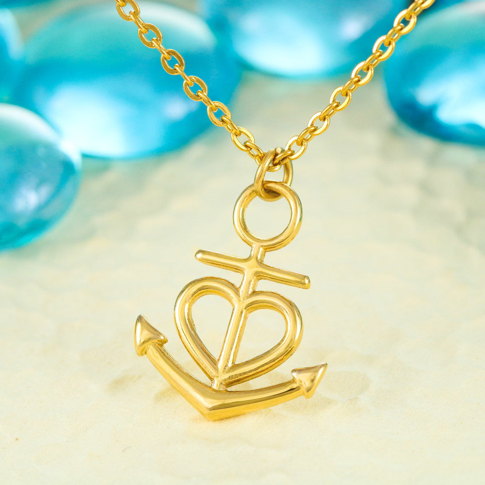 To My Soulmate Necklace - Unique Soulmate Gift for Her for Birthdays & Surprise Moments - Anchor Pendant Necklace