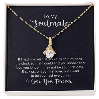 To My Soulmate Necklace - Long Distance Soulmate Gift for Valentine’s Day & Special Days - Alluring Beauty Necklace