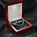 Men’s Cuban Link Necklace, Gift for Son from Mom, Fashionable Jewelry for Birthdays & Celebrations