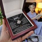 To My Beautiful Wife - Meaningful Jewelry Gift from Husband for Birthday, Valentine’s Day & Anniversary - Crown Pendant Necklace