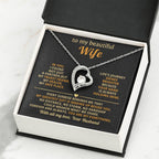 Thoughtful Gift for Wife - Emotional Jewelry from Husband for Anniversary, Birthday, Valentine’s Day & Holidays - Forever Love Necklace