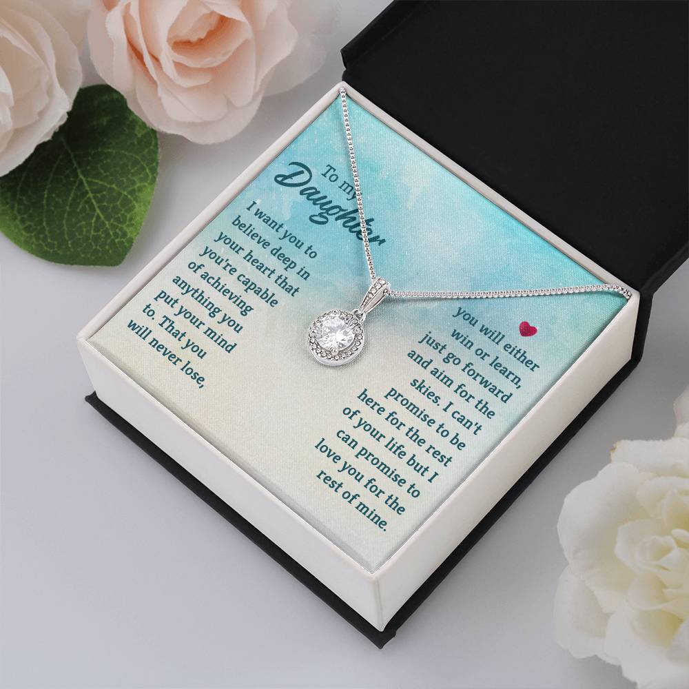 To My Daughter Necklace – Mother Daughter Jewelry Gift – Eternal Hope Necklace