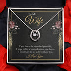 Valentine’s Day Gift for Wife - Emotional Jewelry from Husband for Anniversary Too - Lucky In Love Necklace