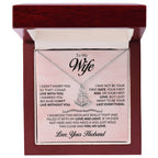 To My Wife Necklace - Emotional Jewelry for Wife from Husband to Celebrate Love on Valentine’s Day & Beyond - Anchor Pendant Necklace