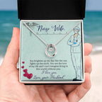 To My Nurse Wife Necklace from Husband - Sweet Romantic Gift for Every Occasion - Lucky In Love Necklace