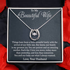 Beautiful Gift for Wife - Romantic Jewelry Gift for Birthday - Lucky In Love Necklace
