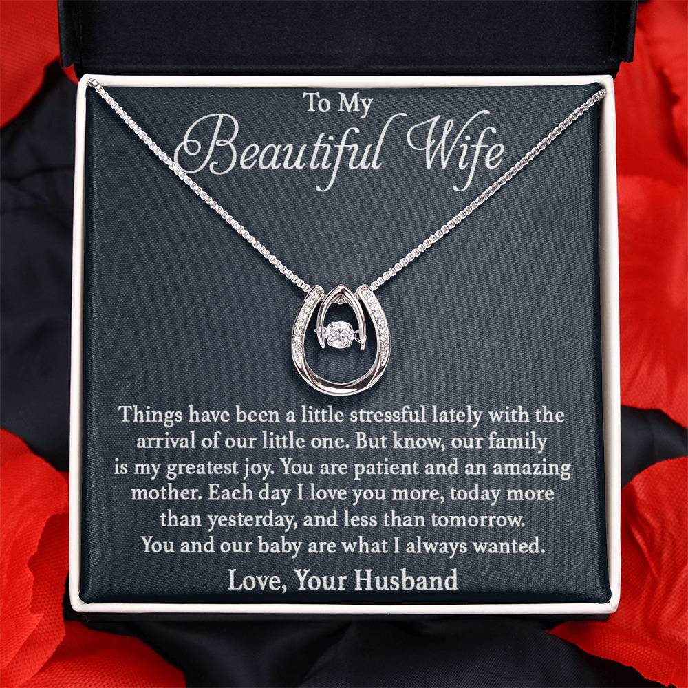 Beautiful Gift for Wife - Romantic Jewelry Gift for Birthday - Lucky In Love Necklace