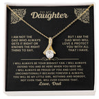 To My Daughter Necklace - I will always be your biggest fan - Gift for Daughter from Dad - Alluring Beauty Necklace