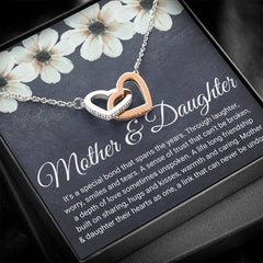 Mother Daughter Heart Necklace, Symbol Of Love, Meaningful Jewelry Gift, Mother & Daughter
