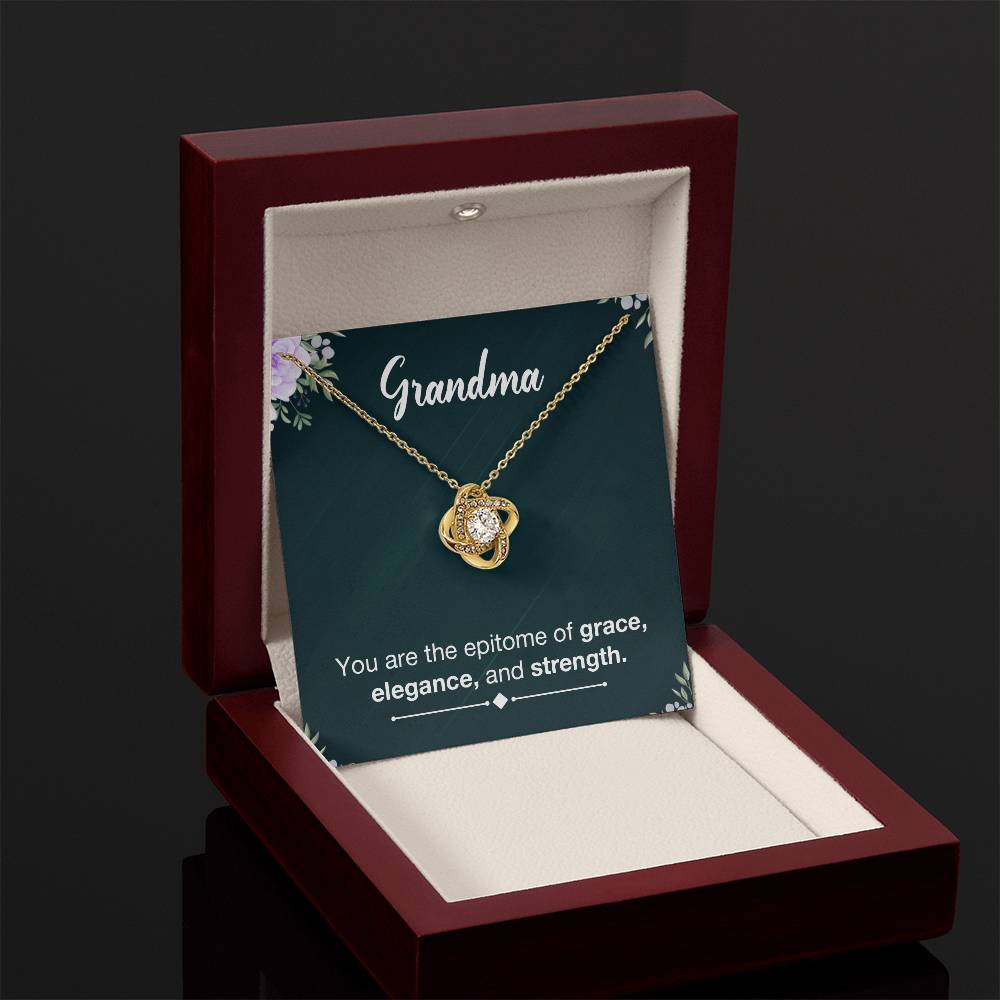 Grandma Necklace from Grandkids - Love Knot Necklace