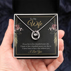 Valentine’s Day Gift for Wife - Emotional Jewelry from Husband for Anniversary Too - Lucky In Love Necklace