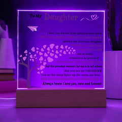Birthday Gift for Daughter, Acrylic Plaque for Daughter, To My Daughter