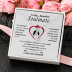 To My Beautiful Soulmate Necklace - Romantic Necklace Gift for Her for Valentine’s Day & Special Occasions - Alluring Beauty Necklace