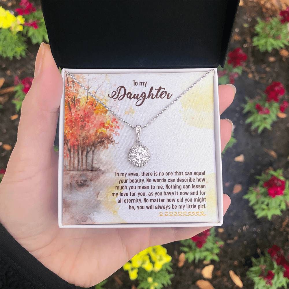 To My Daughter Necklace – Daughter Birthday & Graduation Jewelry Surprise – Eternal Hope Necklace