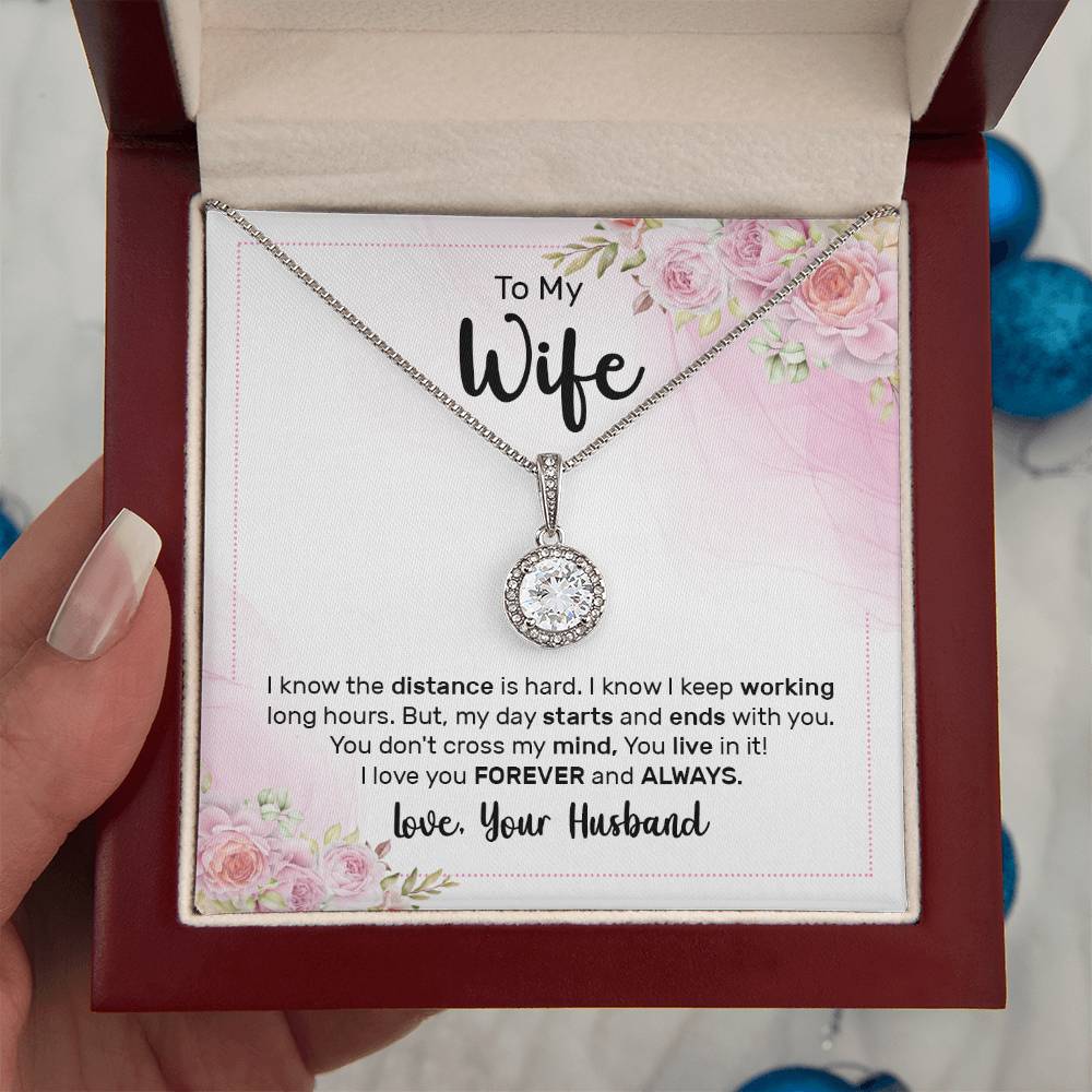 Wife Birthday Gift from Husband - Romantic Jewelry for Valentine’s Day & Anniversaries - Eternal Hope Necklace