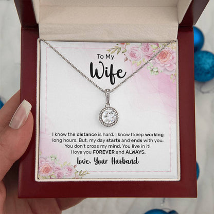 Wife Birthday Gift from Husband - Romantic Jewelry for Valentine’s Day & Anniversaries - Eternal Hope Necklace