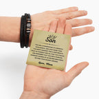 To My Son – Holiday, Birthday Gift from Mom – Love You Forever Bracelet