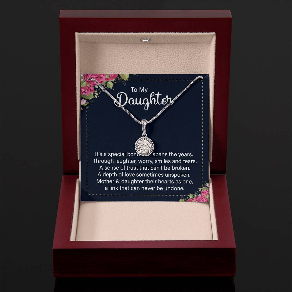To My Daughter Necklace – Top Gift for Daughter Birthday Graduation – Eternal Hope Necklace