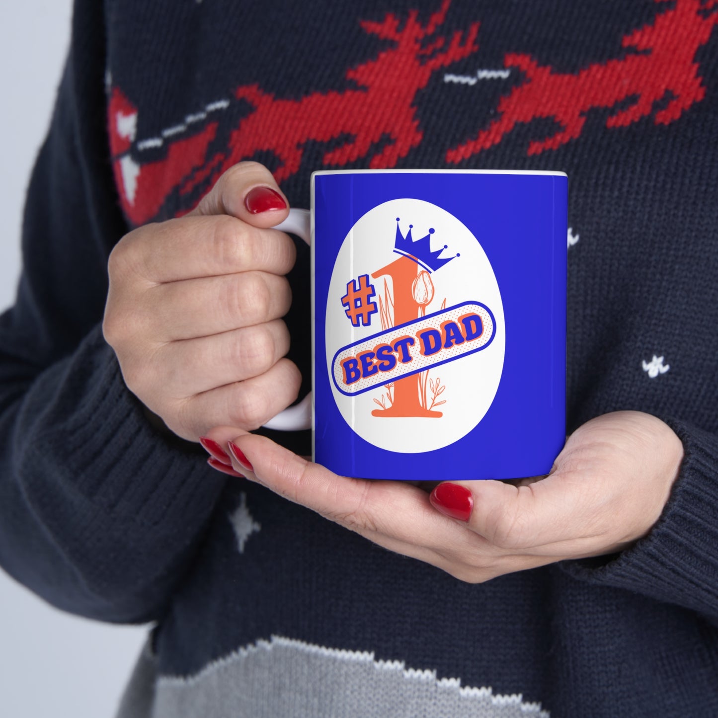 Special Blue No.1 Best Dad Ceramic Mug - Best Gift for Father's Day