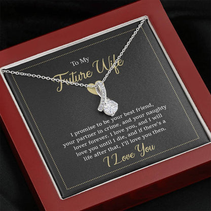 Future Wife Necklace - Romantic Jewelry Gift for Girlfriend for Valentine’s Day, Birthday & Proposal Celebrations - Alluring Beauty Necklace
