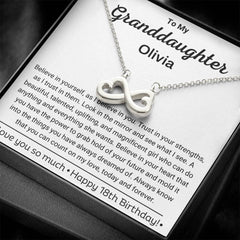 Necklace for Granddaughter Birthday, Elegant Jewelry Gift, Keepsake Pendant, Thoughtful Birthday Present, To My Granddaughter
