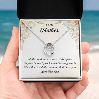 Mother and Son are Never Truly Apart- Lucky In Love PARTNER - Sentimental Gift for Mom from Son
