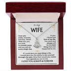 To My Beautiful Wife - Meaningful Jewelry Gift from Husband for Birthday, Valentine’s Day & Anniversary - Anchor Pendant Necklace