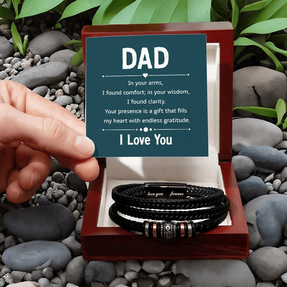Bracelet for Dad - In your arms - Love You Forever Bracelet