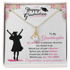 Graduation Necklace, Elegant Gift for Her, Meaningful Graduation Jewelry, Happy Graduation