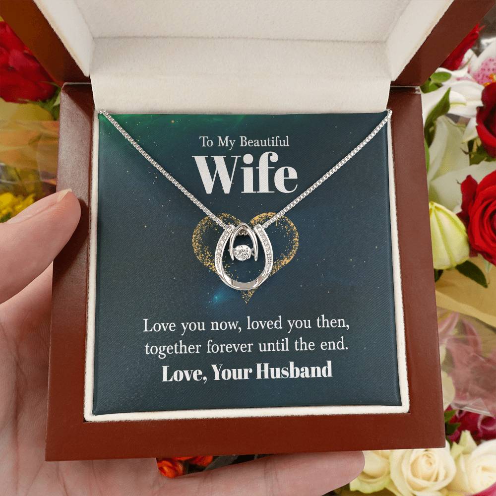 Perfect Gift for Wife - Meaningful Jewelry from Husband for Any Occasion Including Valentine’s Day - Lucky In Love Necklace