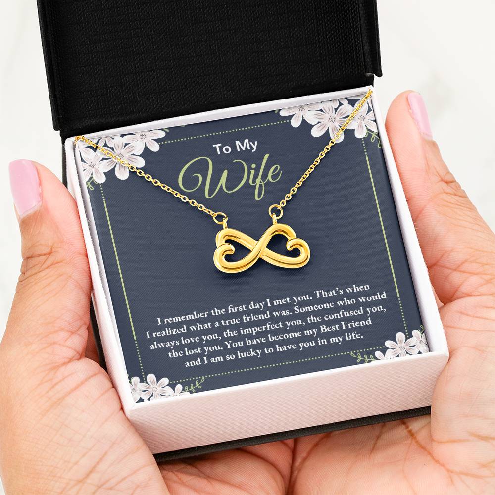 Sentimental Gift for Wife - Emotional Husband-to-Wife Jewelry for Birthday, Christmas & Valentine’s Day - Endless Love Necklace