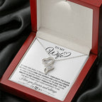 To My Wife Necklace - Romantic Keepsake Jewelry Gift from Husband for Special Days & Valentine’s Love - Heart-to-heart Pendant Necklace
