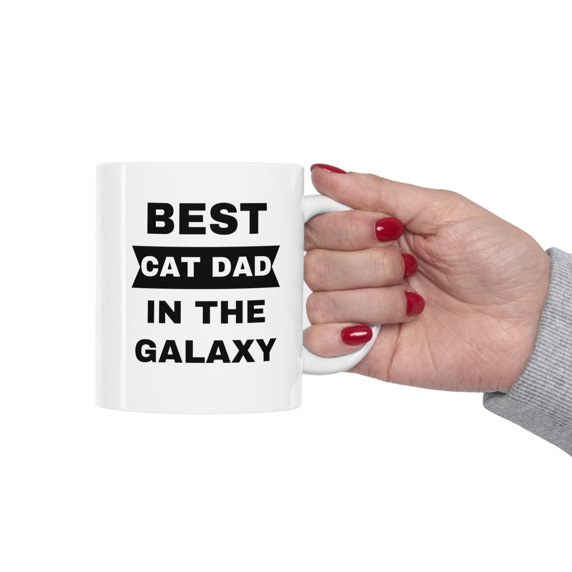 Best Cat Dad In The Galaxy Mug, Cat Lover Gift for Men