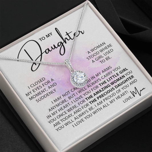 To My Daughter Necklace – Gift for Daughter’s Birthday and Graduation – Eternal Hope Necklace