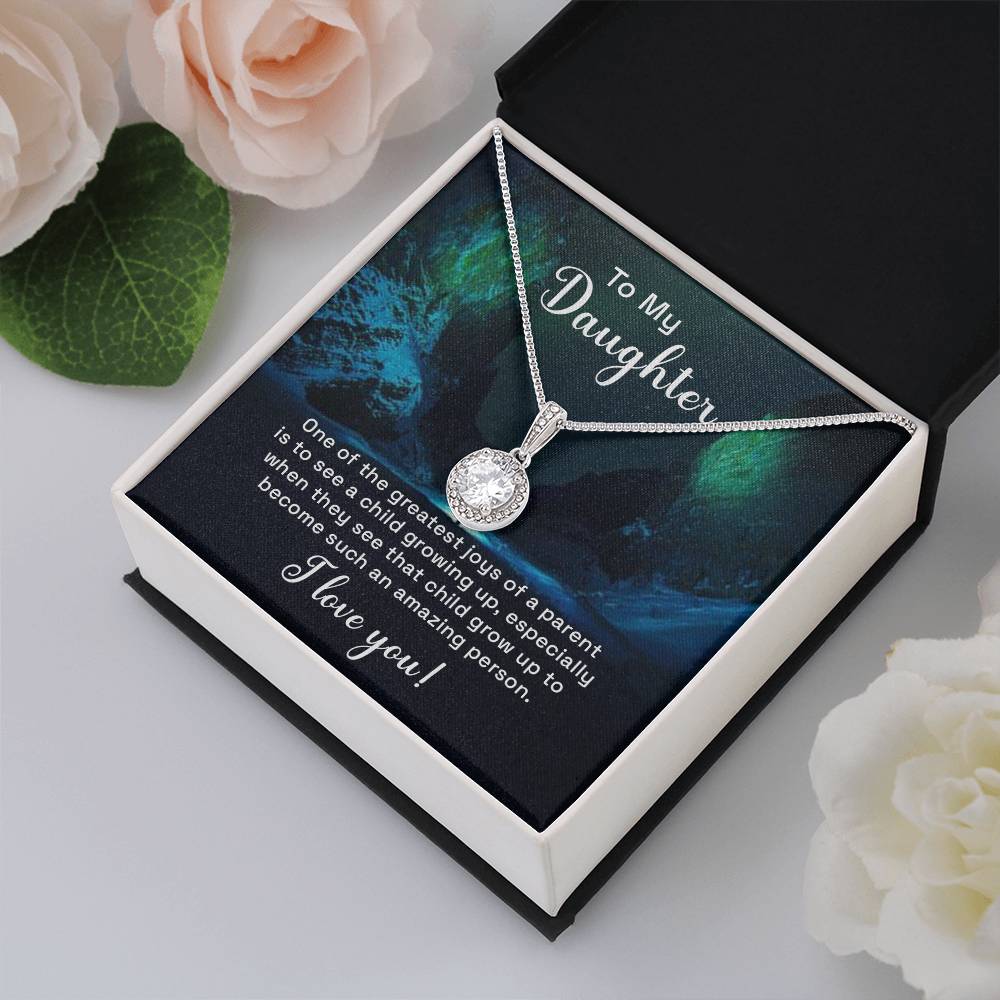 To My Daughter Necklace – Daughter Jewelry: Graduation, Birthday & Christmas – Eternal Hope Necklace