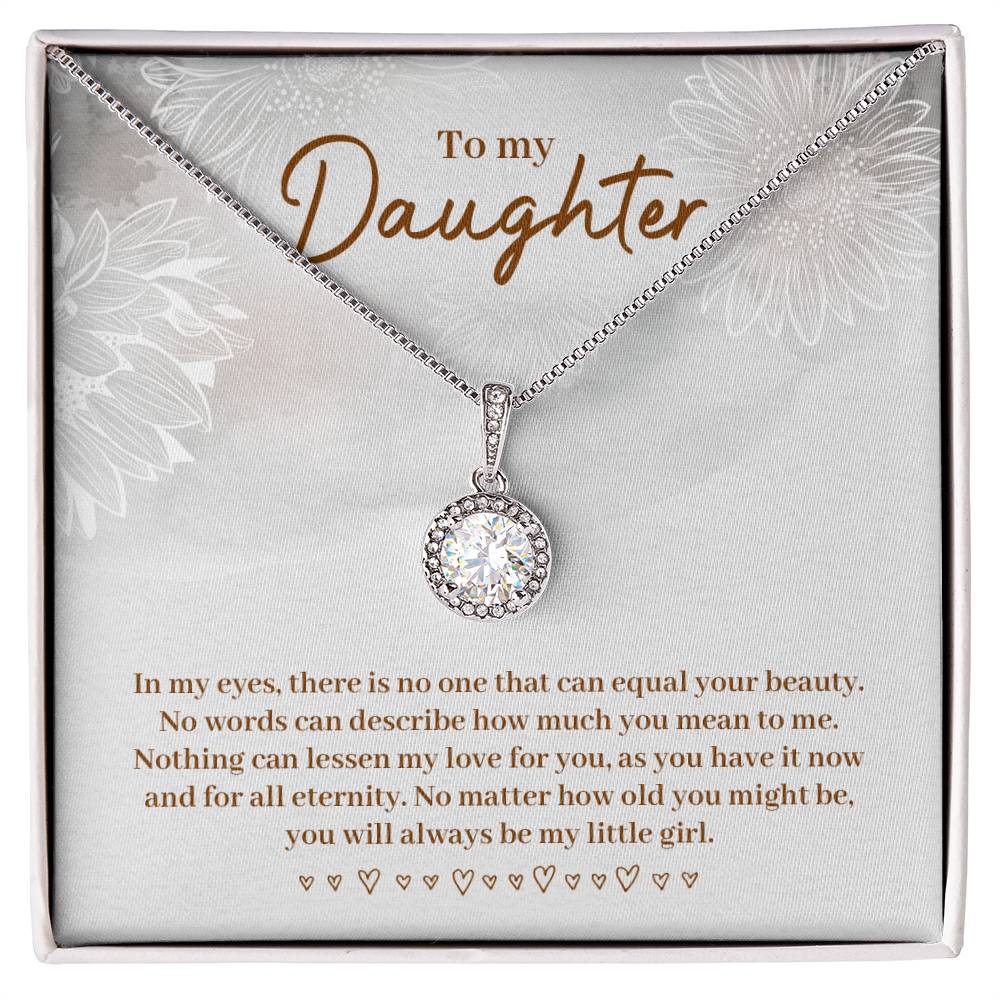 To My Daughter Necklace – Daughter Necklace for Graduation & Birthday Events – Eternal Hope Necklace