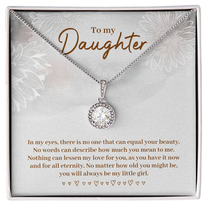 To My Daughter Necklace – Daughter Necklace for Graduation & Birthday Events – Eternal Hope Necklace