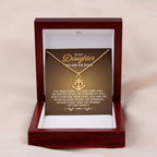 To My Daughter Necklace - You are the glow - Anchor Pendant Necklace