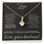 To My Love - I am not perfect - Alluring Beauty Necklace from Husband to Wife