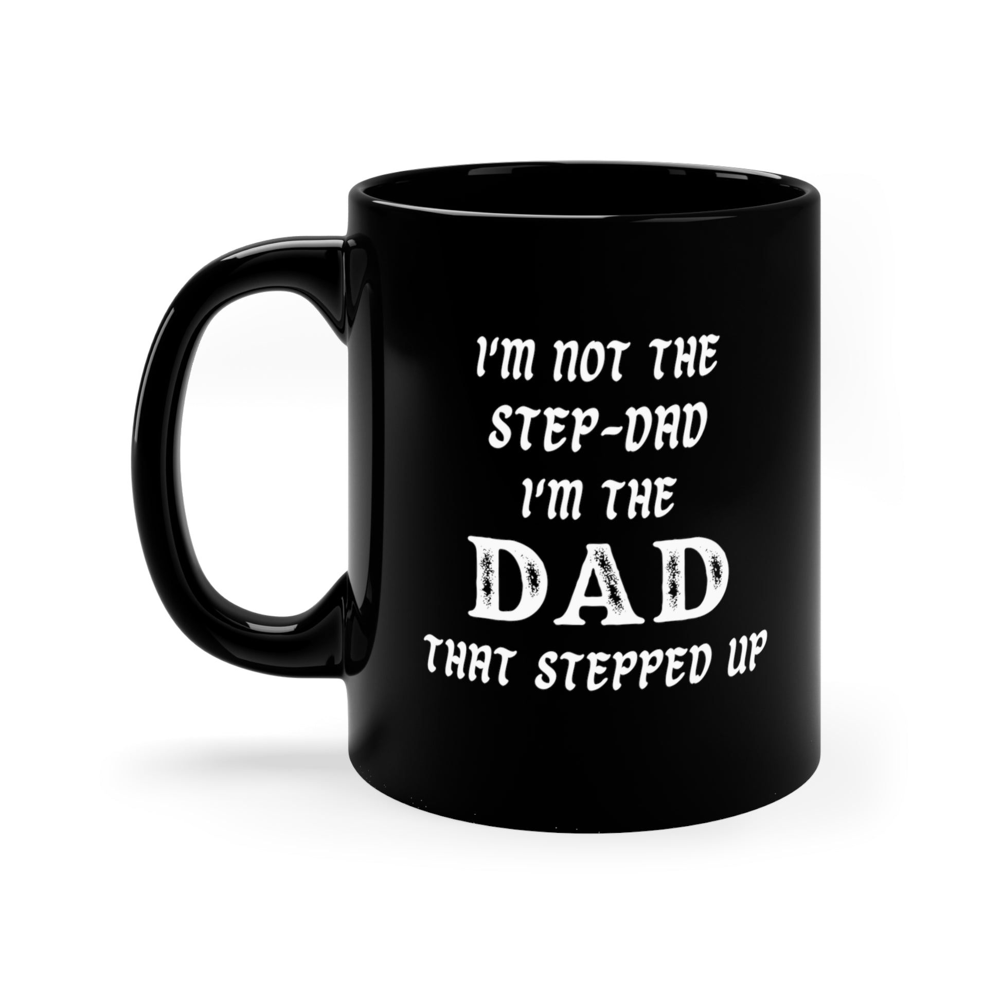 Gifts for Stepdad Black mug