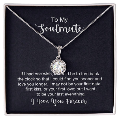 To My Soulmate Necklace - Romantic Jewelry Gift for Her for Christmas & Special Dates - Eternal Hope Necklace