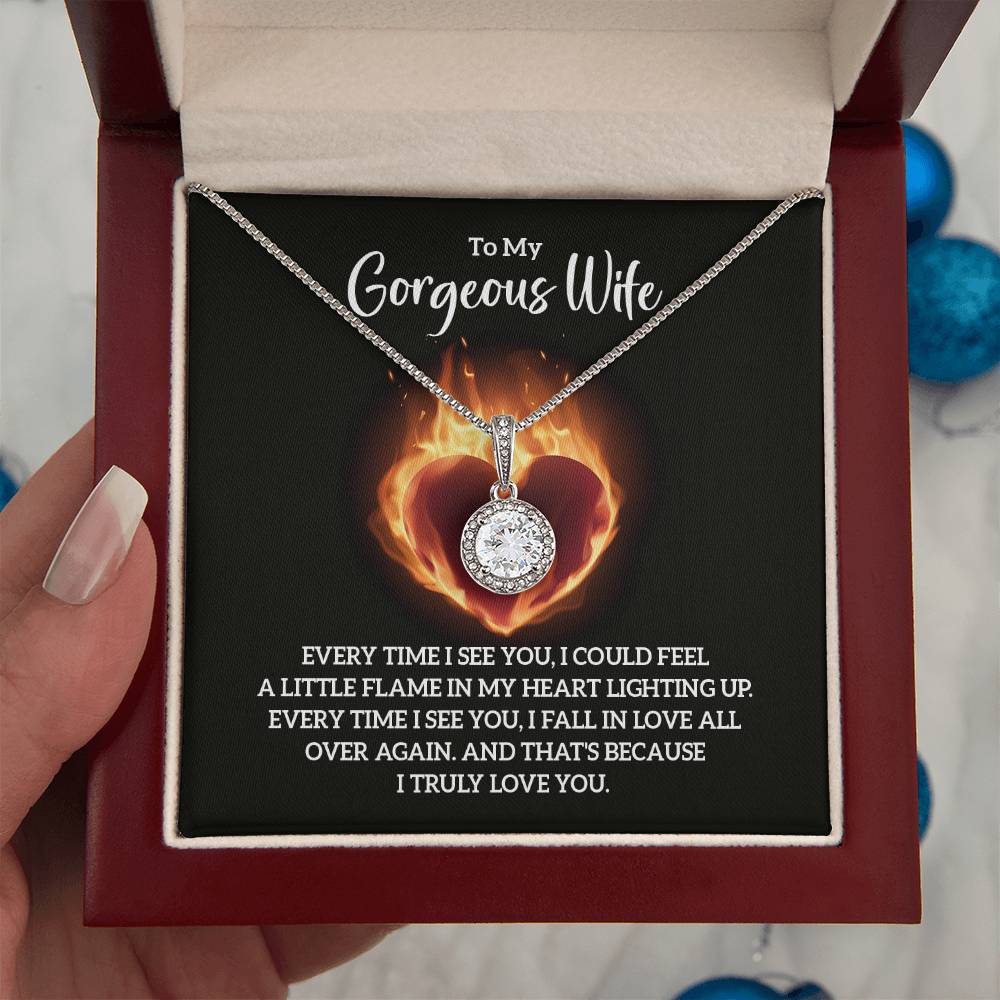 Meaningful Wife Jewelry from Husband - Romantic Gift for Birthday, Christmas, Anniversary & Valentine’s Day - Eternal Hope Necklace